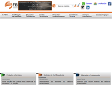Tablet Screenshot of fbts.org.br